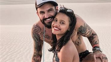 Gleici Damasceno se declara no aniversário de Wagner Santiago: "É amor!"