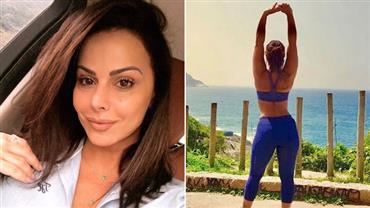 Viviane Araújo exibe silhueta perfeita sob o sol: "Alegria é ter a certeza de ser amado"