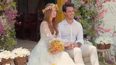 Marina Ruy Barbosa celebra um ano de casamento com vídeo da cerimônia