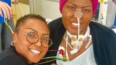 Deise Cipriano, do Fat Family, ganha festa de aniversário surpresa em hospital