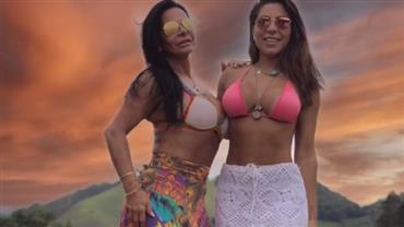 Gretchen nega conflito com esposa de Thammy Miranda: "Parceiras e confidentes"