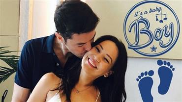 Geovanna Tominaga anuncia que será mãe de um menino: "Meu mundo ficou azul"