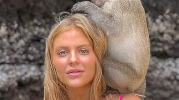 Em férias na Tailândia, Luísa Sonza se diverte em situação inusitada com macaco