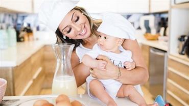 Mayra Cardi compartilha dia na cozinha ao lado da filha Sophia