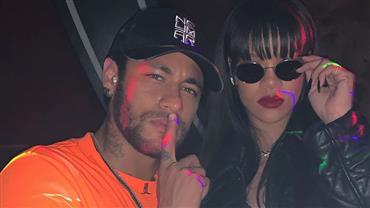 Neymar posa com Rihanna e elogia cantora ao compartilhar clique: "Rainha e poderosa"