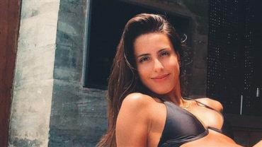 De biquíni, Ana Morais exibe corpo bronzeado e Cleo comenta: "Zerinho defeitos"