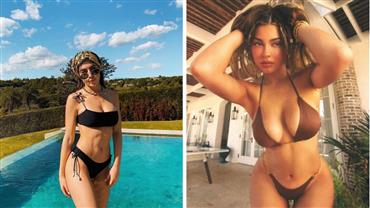 Jade Picon sensualiza em foto de biquíni e é comparada à irmã de Kim Kardashian