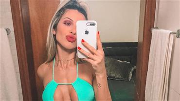 Ex-BBB Tatiele Polyana posa com lingerie sexy e exibe corpo sarado: "Fase mais sequinha"