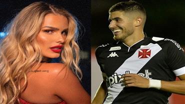 Atacante do Vasco é flagrado aos beijos com Yasmin Brunet, diz site