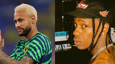 Vídeo: Travis Scott dá um "chacoalhão" em Neymar