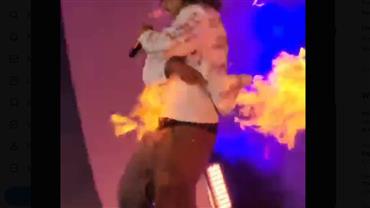Rapper Matuê é atingido por fogo cenográfico em show em MG: 'nem mexeu muito na aparência'