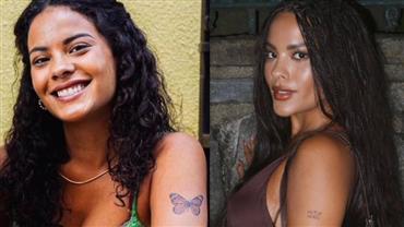 Após polêmica, Bella Campos afirma que não cobriu tatuagem feita em homenagem a MC Cabelinho