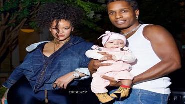Rihanna e A$AP Rocky mostram foto de segundo filho pela primeira vez