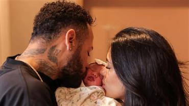 Filha de Neymar e Bruna Biancardi aparece de olhos abertos pela primeira vez