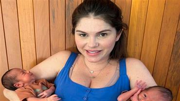 Bárbara Evans desabafa sobre culpa após nascimento dos gêmeos