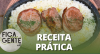 Arroz ao limone com medalhão de mignon com bacon