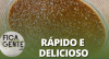 Creme branco com caramelo de coco