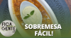Creme de baunilha com banana flambada ao rum
