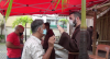 Fiéis recebem a benção dos Capuchinhos no RJ