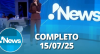 RedeTV! News (15/07/25) | Completo