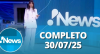 RedeTV! News (30/07/25) | Completo