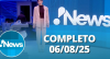 RedeTV! News (06/08/25) | Completo