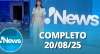 RedeTV! News (20/08/25) | Completo