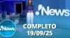 RedeTV! News (19/09/25) | Completo