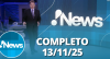 RedeTV! News (13/11/25) | Completo