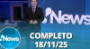 RedeTV! News (18/11/25) | Completo