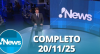 RedeTV! News (20/11/25) | Completo