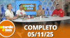 A Tarde é Sua (05/11/25) | Completo