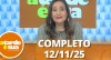 A Tarde é Sua (12/11/25) | Completo