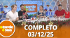 A Tarde é Sua (03/12/25) | Completo