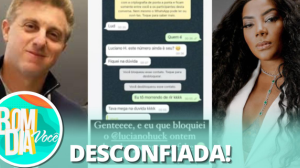 Ludmilla conta que bloqueou Luciano Huck no WhatsApp: "Achei que era golpe"