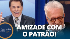 Moacyr Franco se emociona ao falar de Silvio Santos