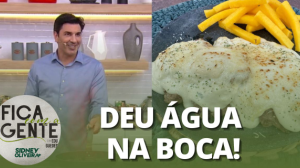 Receita de Filé aos quatro queijos com polenta frita