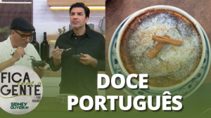 Edu Guedes e convidado lhe ensinam a fazer um delicioso doce português