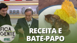 Edu Guedes e Ronnie Von fazem um delicioso risoto milanês