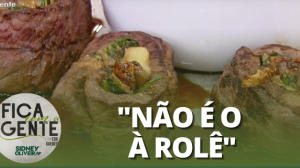 Bife enrolado ao molho agridoce com gratinado de batata | Fica com a Gente