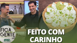 Faça o seu pedido: Edu Guedes ensina receita de torta de Limão