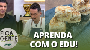 Edu Guedes e Renato te ensinam a fazer cuca de maçã com doce de leite