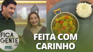 Edu e Sonia Abrão ensinam receita de curry de legumes e cogumelos com arroz