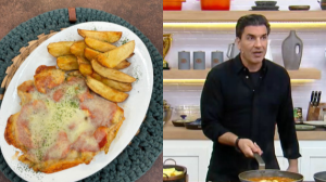 FRANGO À PIZZAIOLO COM BATATA RÚSTICA