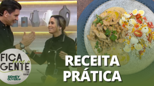 Arroz campeiro com tiras de frango ao molho branco | Fica com a Gente