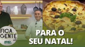 Edu Guedes e convidado ensinam como fazer bacalhau com natas