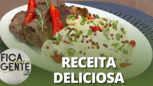 Contrafilé com salada de batata bolinha | Fica com a Gente