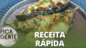 Passo a Passo da receita: Berinjela recheada com carne | Fica com a Gente