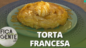 Tarte Tatin com sorvete de creme e calda toffee | Fica com a Gente