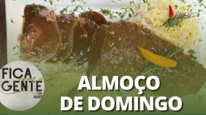 Lagarto assado com arroz à piamontese